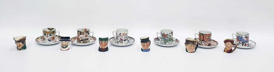 Set of six limited edition Spode coffee cans and saucers, each from the 'Spode Imari' collection and