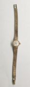 Lady's 9ct gold Omega wristwatch, the circular dia