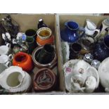 Quantity of ceramics including stein, assorted jugs, plant holders, Royal commemorative ware and