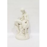 Victorian Parian figure group, modelled by C B Bir