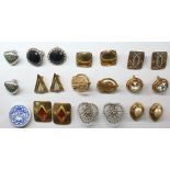 Large quantity of costume jewellery including clip-on earrings, some silver examples, statement