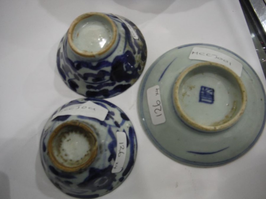 Two early Chinese blue and white porcelain miniatu - Image 13 of 22