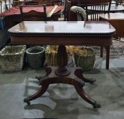 19th Century Mahogany folding tea table