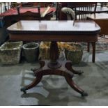 19th Century Mahogany folding tea table