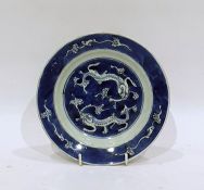 Chinese Kangxi porcelain small dish, circular and