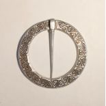 Alexander Ritchie of Iona silver kilt pin, engrave