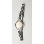 Lady's stainless steel Omega wristwatch with circu