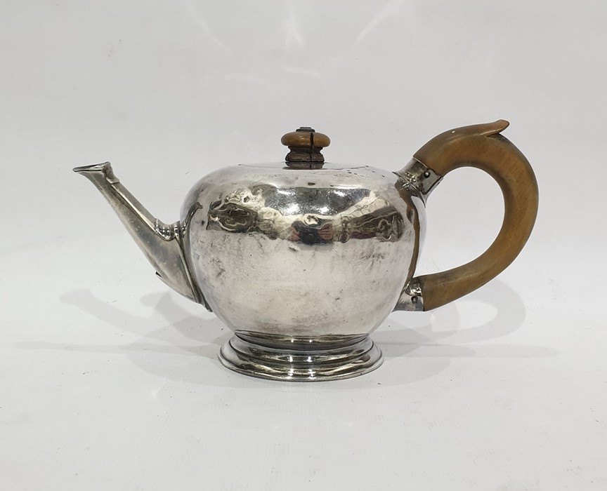 George III silver bachelor's teapot by William & J