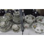 Royal Doulton 'Old Leeds Sprays' part dinner and tea service, large quantity including dinner