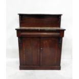 19th century mahogany chiffonier, 88cm x 113cm