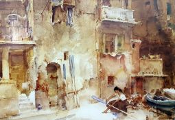 After Sir William Russell Flint  Colour prints  "The Passer By" "A Scrap of Newspaper" "The First