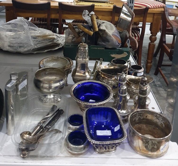 Quantity of assorted electroplated items to includ