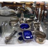 Quantity of assorted electroplated items to includ