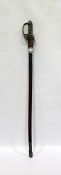 Royal Medical Corps ceremonial sword with brown le