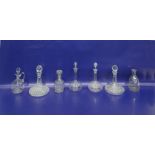 Seven assorted decanters to include 19th century examples (7)