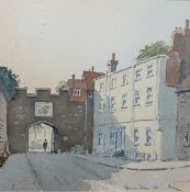 Watercolour drawings including Morris Ashby, vario