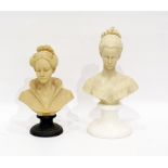 After Giammelli resin bust of a female figure and