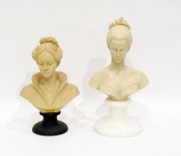 After Giammelli resin bust of a female figure and