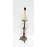 Brass lamp in the Gothic taste