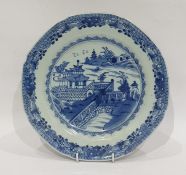 18th century Chinese porcelain plate painted in un