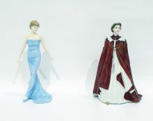 Royal Worcester figure of the Queen to celebrate h