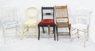 Six various dining chairs (6)