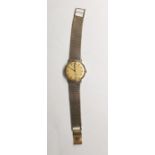 Gent's 9ct gold Bulova wristwatch, the circular go