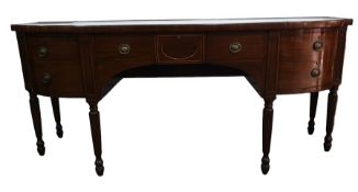 Regency mahogany sideboard with single central dra