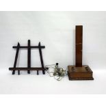 Folding table-top easel, ceiling light and another