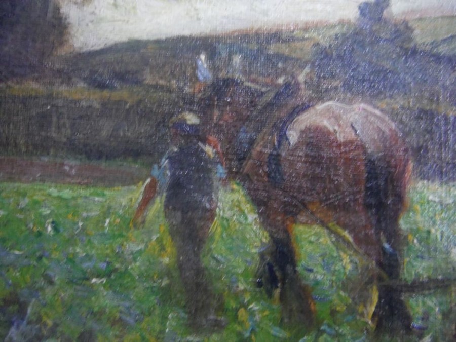 Arthur Spooner (1873-1962) Oil on canvas laid on b - Image 4 of 10