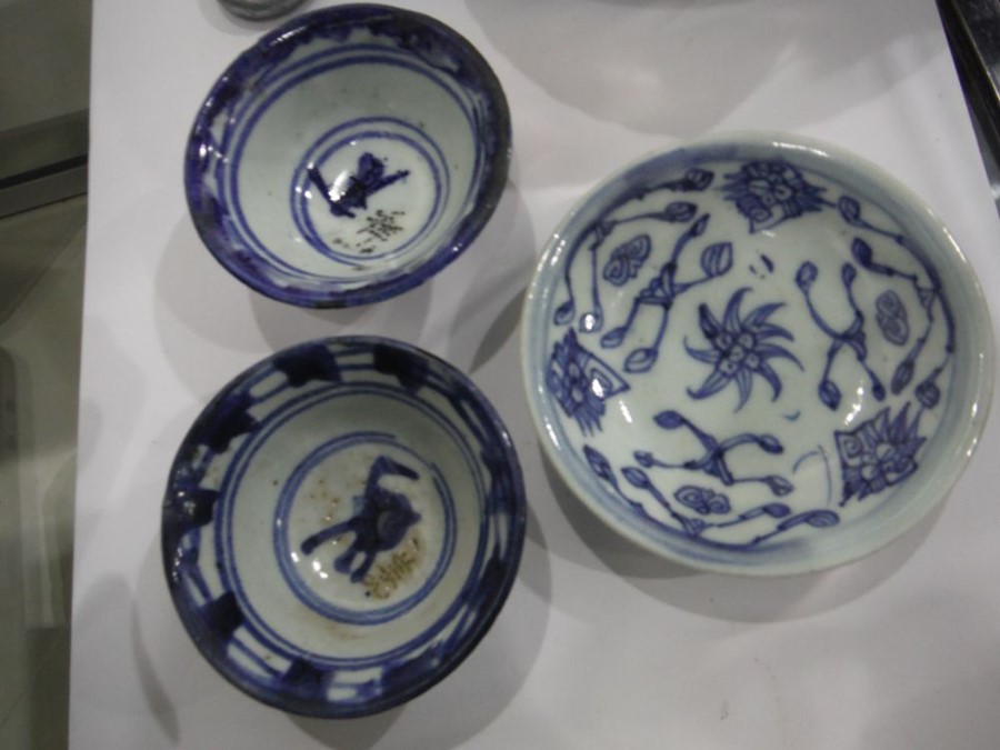Two early Chinese blue and white porcelain miniatu - Image 8 of 22
