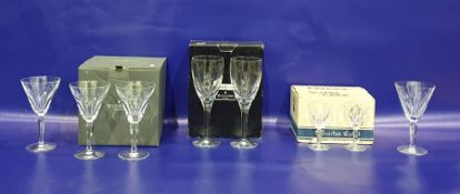 Pair of John Rocha for Waterford crystal wine glas
