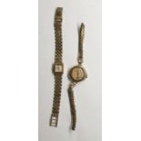 Lady's 9ct gold Incabloc Gradus wristwatch with sq