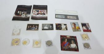 Assorted commemorative coins, mainly featuring the Royal Wedding 2011, etc