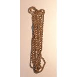 Gold fancy link guard chain marked 9ct, approx total weight 46gms