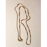 An Italian gold box link chain, marked 750 approx. 6.7g