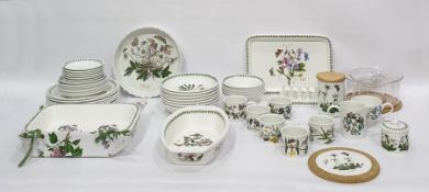 Large quantity of Portmeirion tableware in the 'Botanic Garden' pattern, including plates and