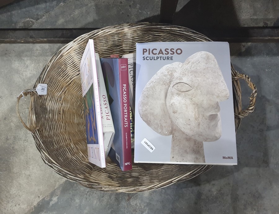 Basket of books mainly relating to life and works of Picasso