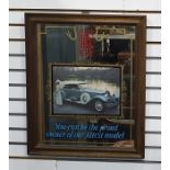 Reproduction Rolls Royce advertising mirror