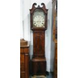 Early 19th century Scottish mahogany longcase cloc