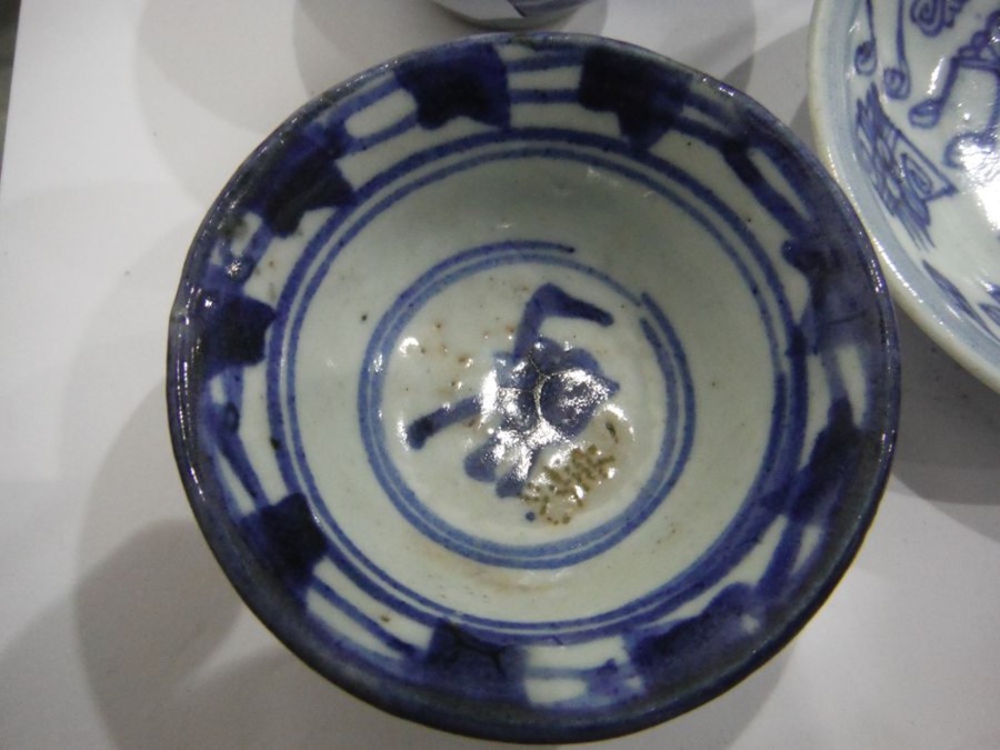 Two early Chinese blue and white porcelain miniatu - Image 15 of 22
