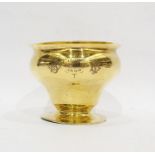 Victorian silver gilt bowl by Wakely & Wheeler, London 1897, of baluster form, on circular foot,