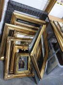 Large quantity of picture frames, various sizes