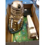 Remote Control Dalek together with Pinball game, a child's sewing machine and chess set