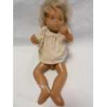 Sasha baby doll, blonde 28cm