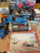 Collection of loose and boxed diecast cars and remote control cars to include 'Tomy Ferrari
