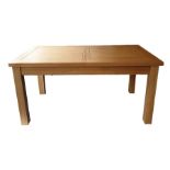 Modern Oak Furniture Land oak extending dining tab