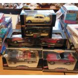 Collection of Burago and other diecast model cars to include Jaguar "E" Cabriolet (1961), Jaguar "E"