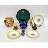 Various items of English and Continental pottery and porcelain, to include: a Ridgway 'Old Derby'