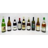 Various wines; German, Australian Chardonnay, Valnoble Rouge Lambrusco, Jacobs Creek, Chardonnay,
